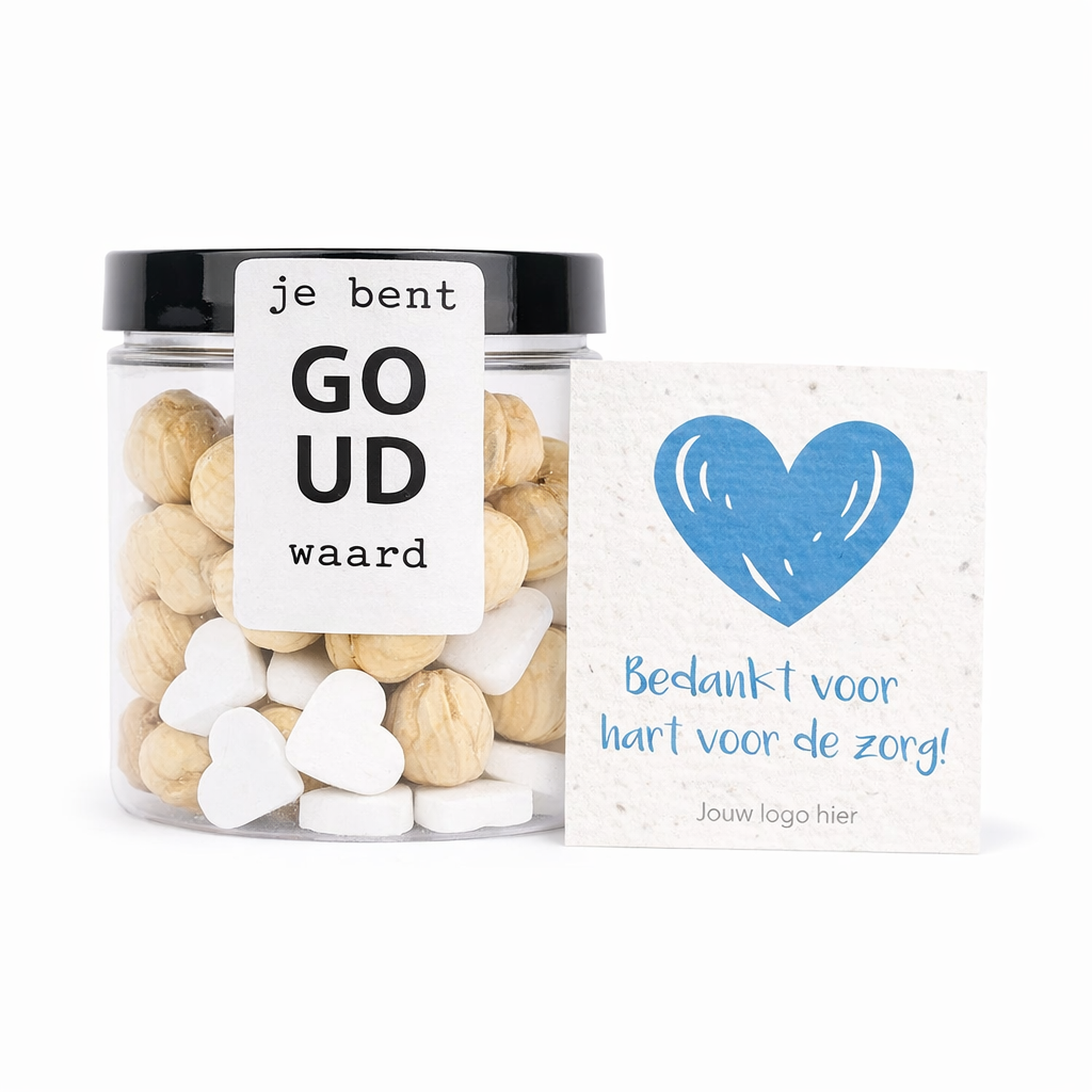 Snoeppotje ‘Je bent goud waard’